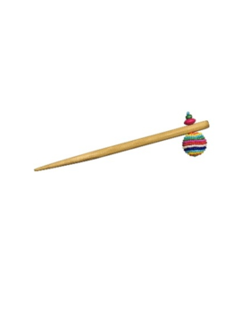 Women's Hair Stick - Beaded Ball - Bamboo/Beads